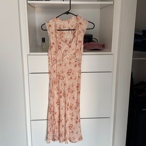 Vintage pink midi dress